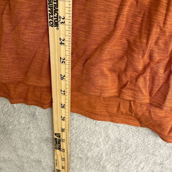 NEW Kirkland Signature Women's XXL Long Sleeve Top Rust Orange Lightweight - Picture 4 of 9